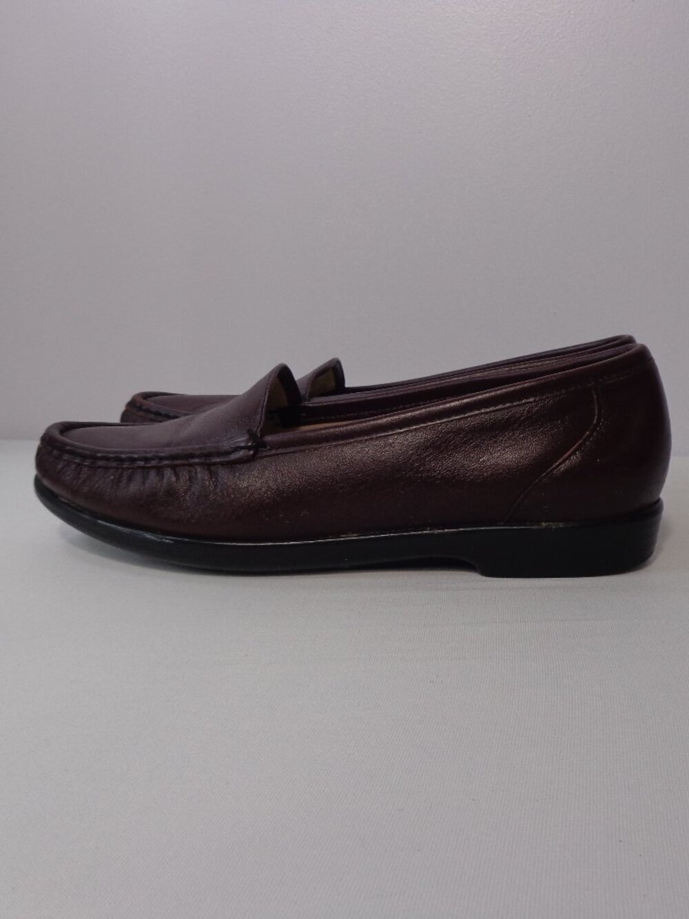 SAS Tripad Women's Burgundy Brown Leather Slip-on Loafers Comfort Shoes Sz 7.5M